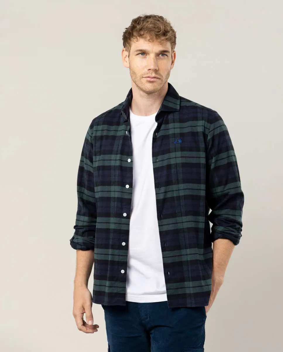 Мужская рубашка классического кроя в темно-зеленую клетку Scotta 1985, темно-зеленый
Мужская рубашка классического кроя в темно-зеленую клетку Scotta 1985, темно-зеленый