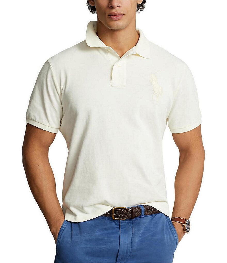 Рубашка поло классического кроя с короткими рукавами и сетчатой тканью Polo Ralph Lauren, слоновая кость
Рубашка поло классического кроя с короткими рукавами и сетчатой тканью Polo Ralph Lauren, слоновая кость