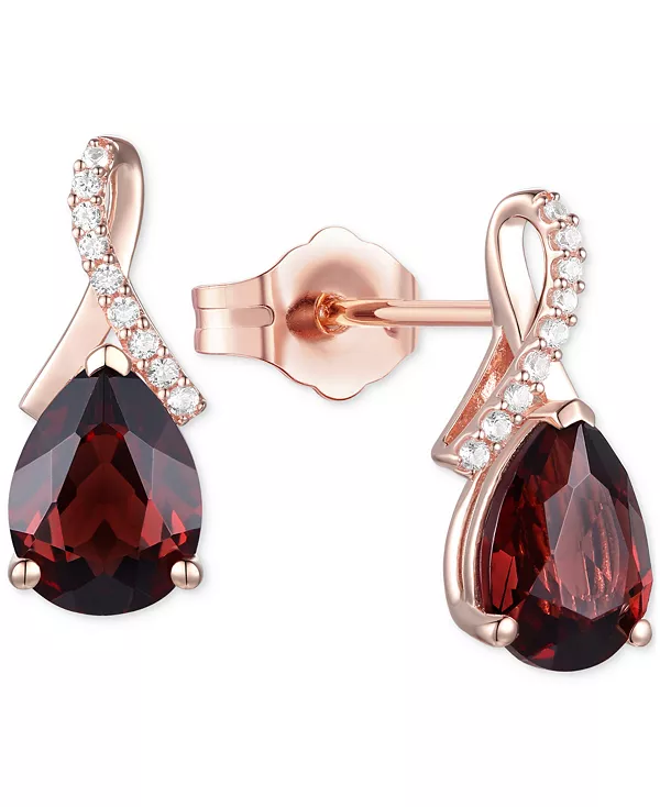 Серьги-Гвоздики в форме груши с аметистом (1-7/8 карата, tw) и выращенным в лаборатории белым сапфиром (1/10 карата, tw) из стерлингового серебра с покрытием из 14-каратного золота (также с другими драгоценными камнями) Macy'S, garnet, Голубой, Серьги-Гво
Серьги-Гвоздики в форме груши с аметистом (1-7/8 карата, tw) и выращенным в лаборатории белым сапфиром (1/10 карата, tw) из стерлингового серебра с покрытием из 14-каратного золота (также с другими драгоценными камнями) Macy'S, garnet, Голубой, Серьги-Гво