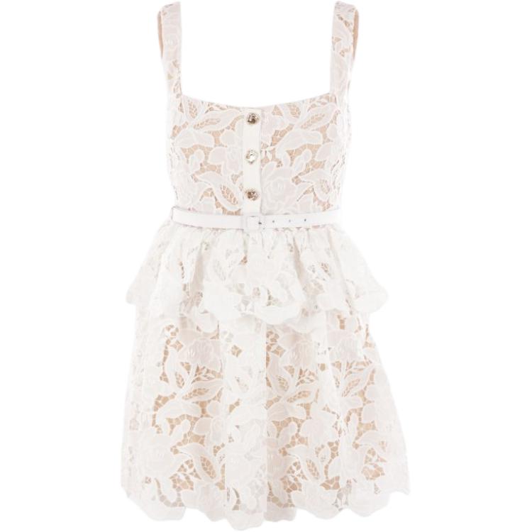 Мини-платье Self portrait с кружевными ярусами Self-portrait, белый
Мини-платье Self portrait с кружевными ярусами Self-portrait, белый