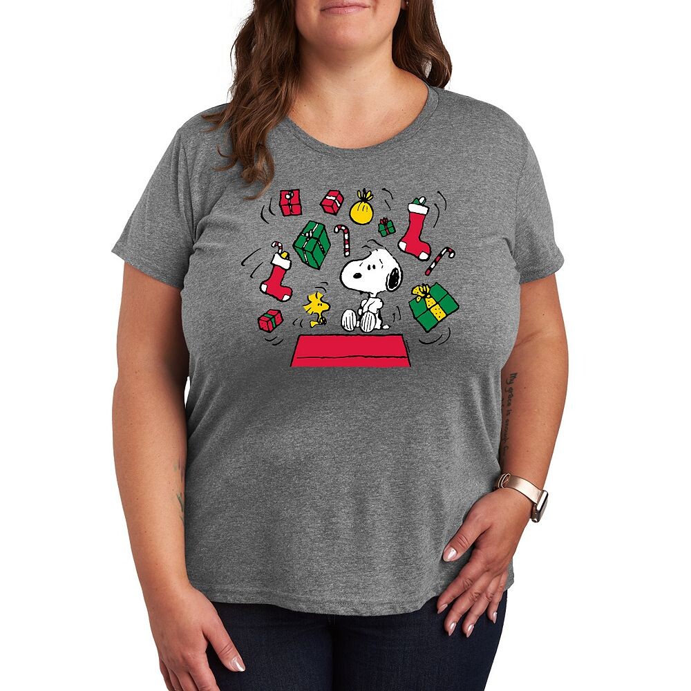 Футболка больших размеров с рисунком Peanuts Snoopy & Woodstock Christmas Presents Licensed Character, цвет Heather Gray
Футболка больших размеров с рисунком Peanuts Snoopy & Woodstock Christmas Presents Licensed Character, цвет Heather Gray