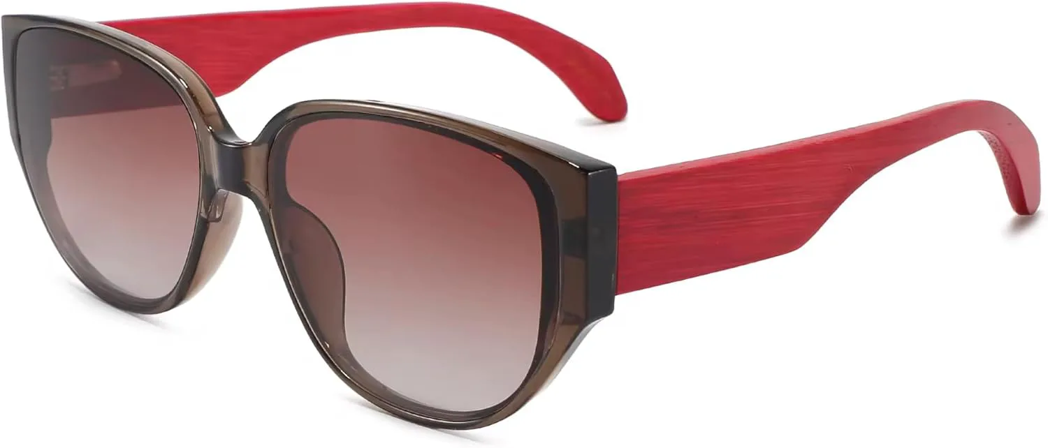 Модные бамбуковые солнцезащитные очки с защитой от УФ-излучения UV400, модель «кошачий глаз», градиентные линзы, доступны в нескольких цветах Generic, Sku-2
Модные бамбуковые солнцезащитные очки с защитой от УФ-излучения UV400, модель «кошачий глаз», градиентные линзы, доступны в нескольких цветах Generic, Sku-2