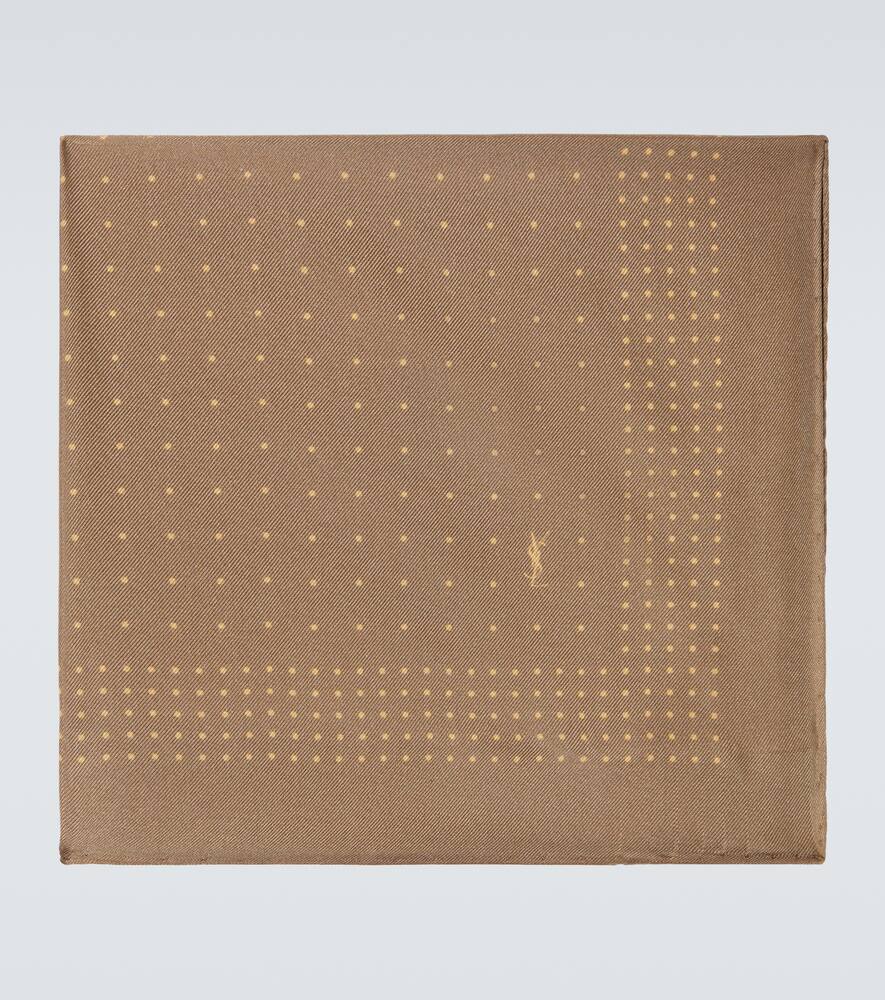 Шёлковый носовой платок Saint Laurent, Light Brown/Beige
Шёлковый носовой платок Saint Laurent, Light Brown/Beige