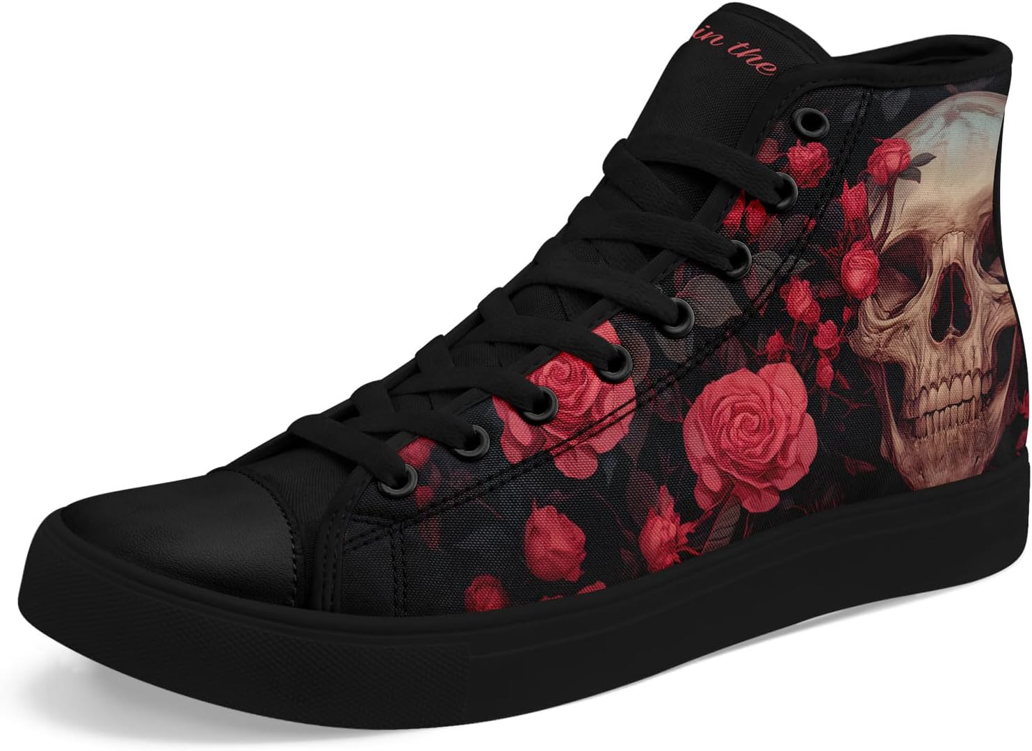 Высокие кеды с черепом из холста для мужчин и женщин, панк-готический стиль, модные унисекс, стильные повседневные обувь с плоской подошвой Awsole, черный/розовый/бежевый
Высокие кеды с черепом из холста для мужчин и женщин, панк-готический стиль, модные унисекс, стильные повседневные обувь с плоской подошвой Awsole, черный/розовый/бежевый