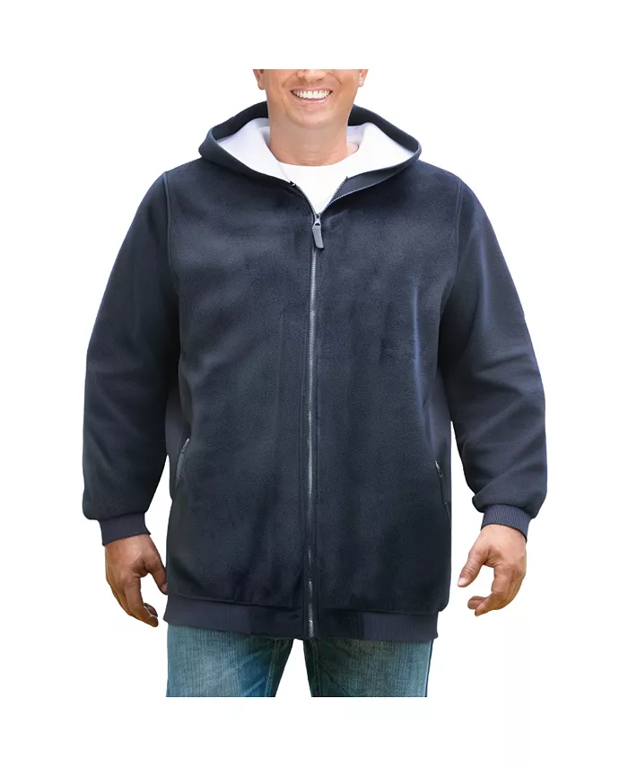 Утепленная флисовая толстовка с капюшоном Big & Tall Explorer KingSize, синий 
Утепленная флисовая толстовка с капюшоном Big & Tall Explorer KingSize, синий