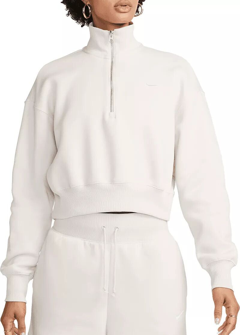 Женский укороченный укороченный свитшот с молнией 1/2 Nike Sportswear большого размера из флиса Phoenix
Женский укороченный укороченный свитшот с молнией 1/2 Nike Sportswear большого размера из флиса Phoenix