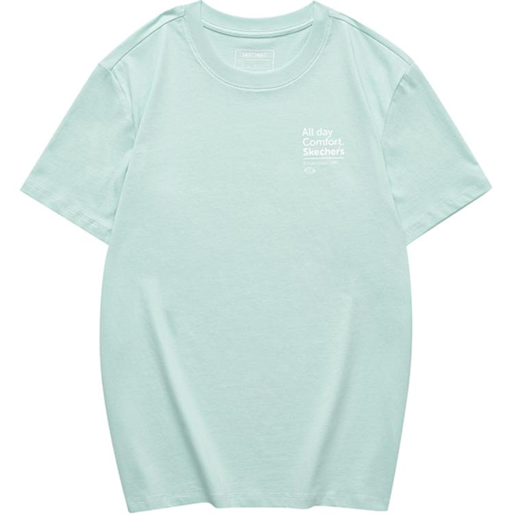 Футболка унисекс светло-голубая Skechers
Футболка унисекс светло-голубая Skechers