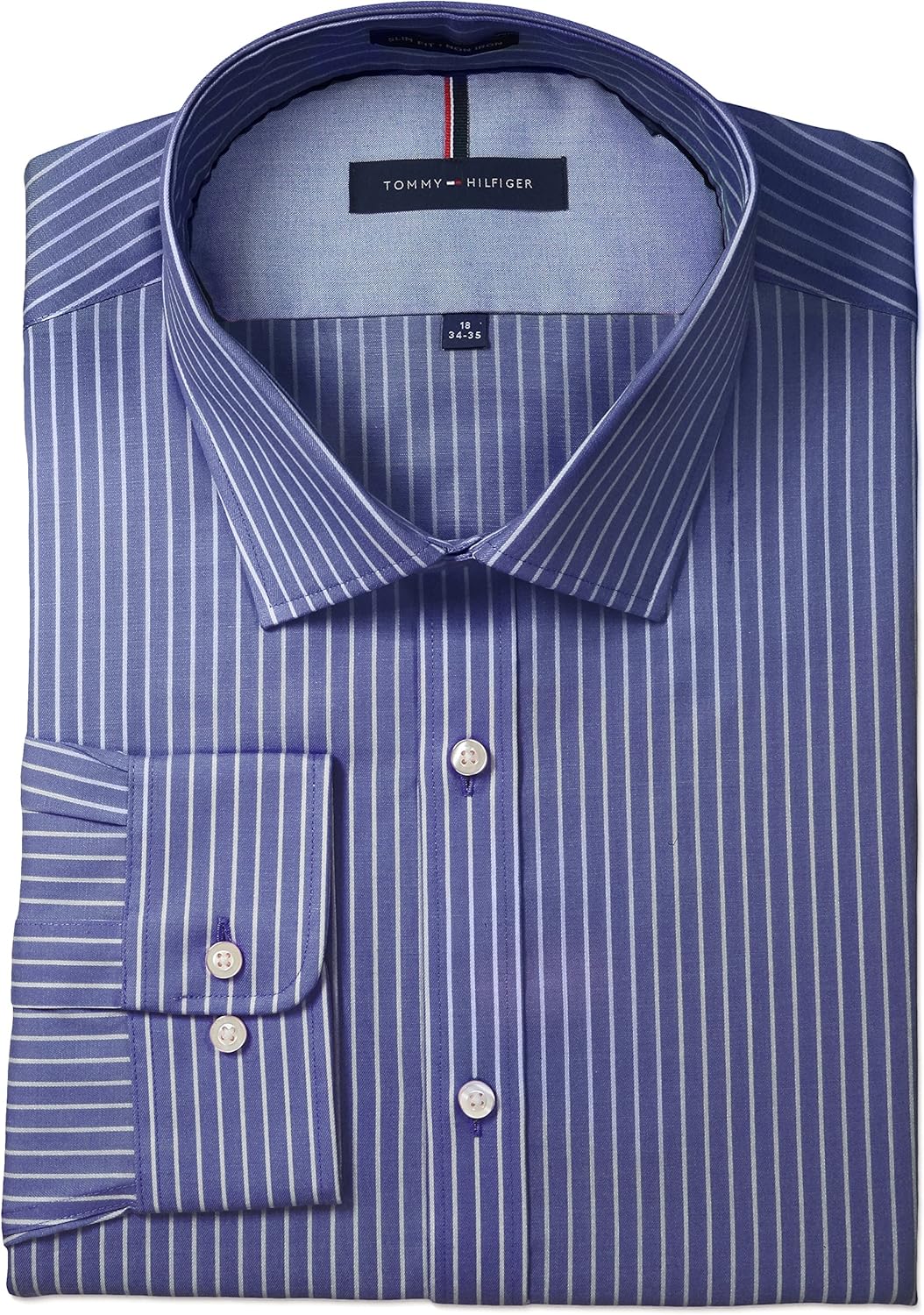 Tommy Hilfiger Мужская облегающая рубашка Banker Stripe Non Iron, Night Blue
Tommy Hilfiger Мужская облегающая рубашка Banker Stripe Non Iron, Night Blue