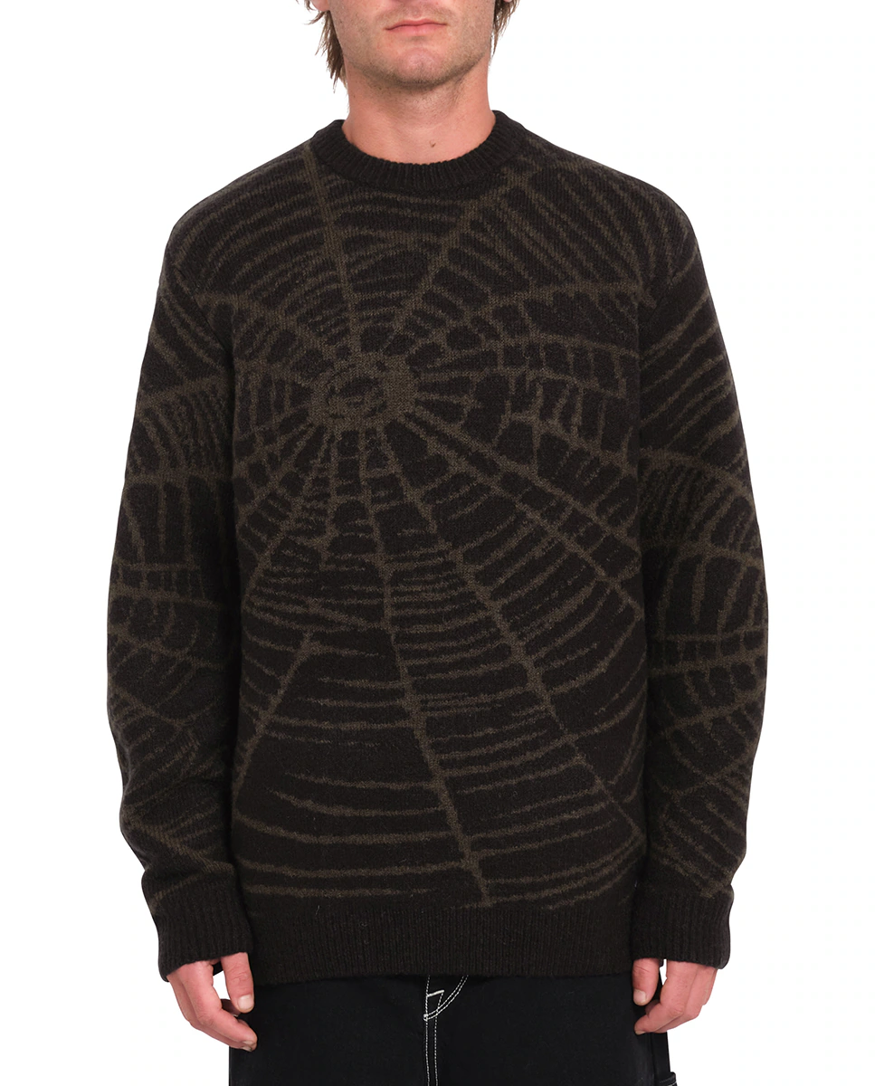 Мужской свитер с принтом и круглым вырезом Volcom, черный
Мужской свитер с принтом и круглым вырезом Volcom, черный