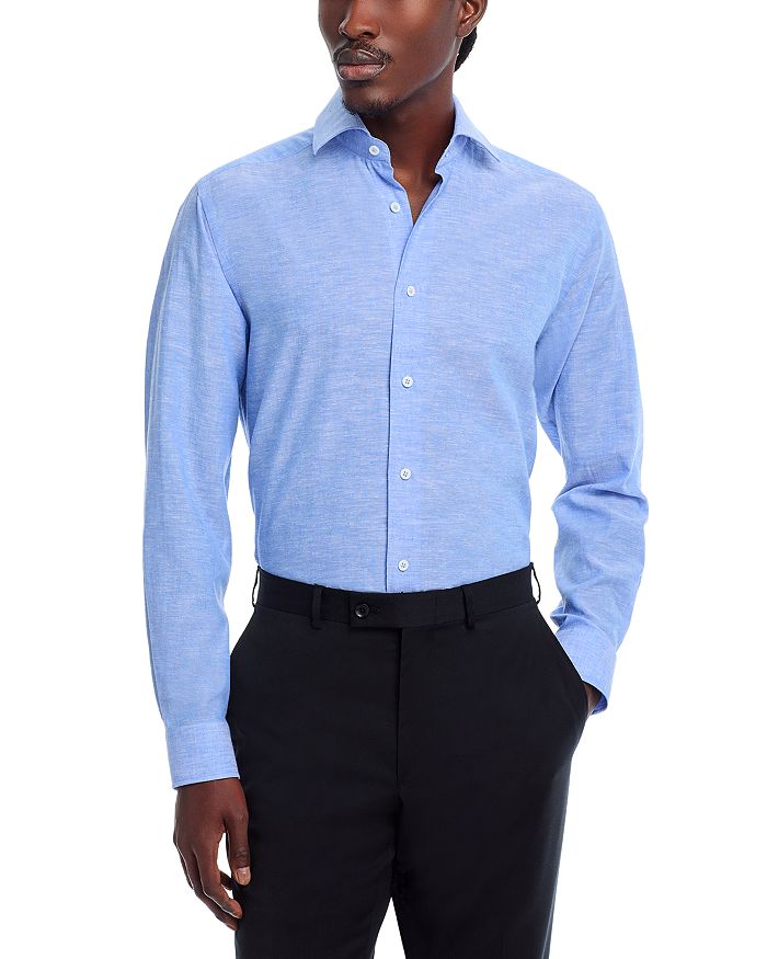 Льняная и хлопковая рубашка Jack Victor, синий
Льняная и хлопковая рубашка Jack Victor, синий