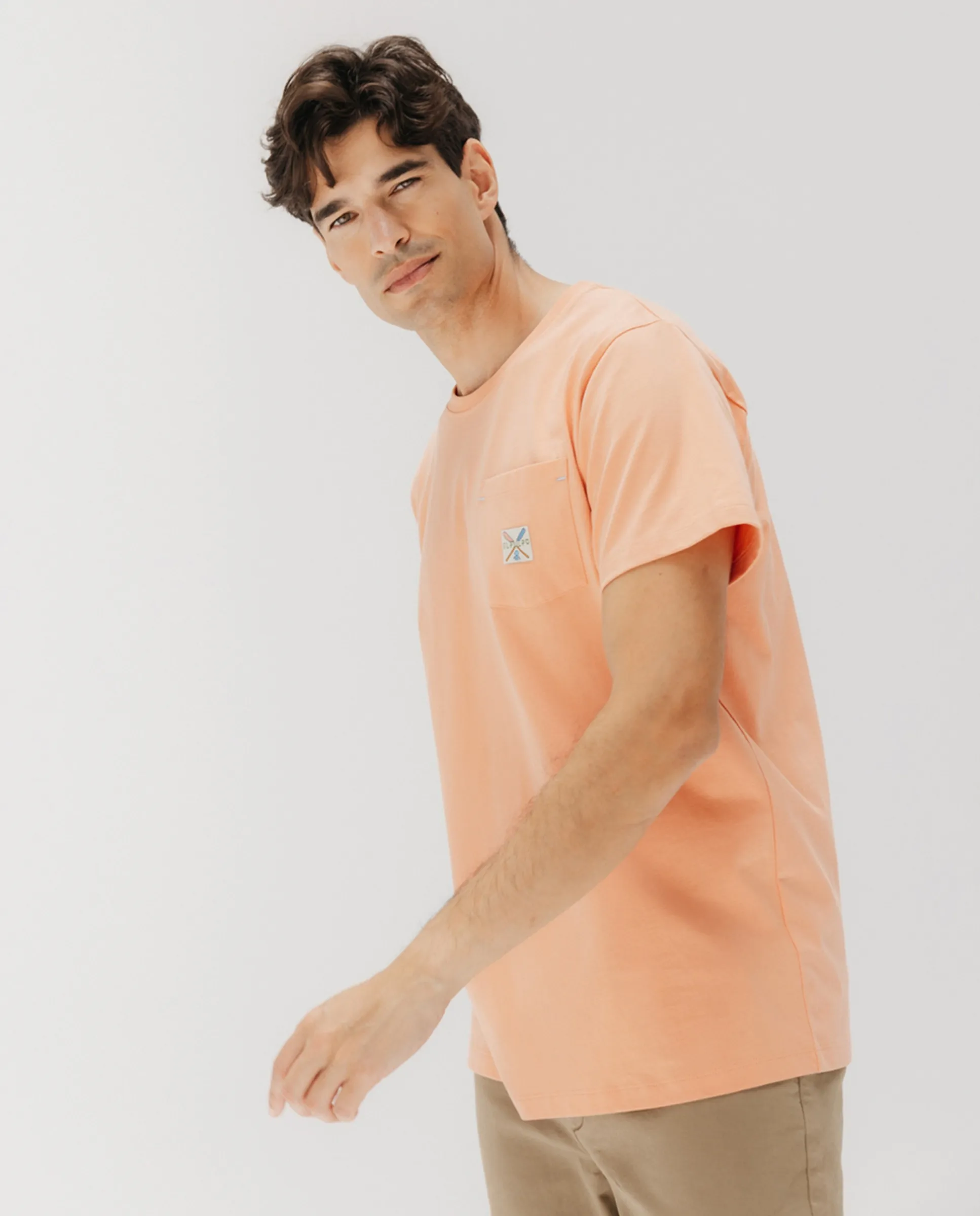 Мужская футболка с коротким рукавом и карманом El Pulpo, оранжевый
Мужская футболка с коротким рукавом и карманом El Pulpo, оранжевый