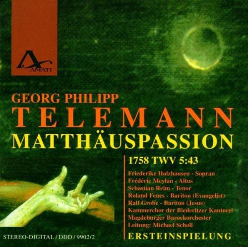 CD диск Telemann / Holzhausen: Matthaus-Passion (1758)
CD диск Telemann / Holzhausen: Matthaus-Passion (1758)