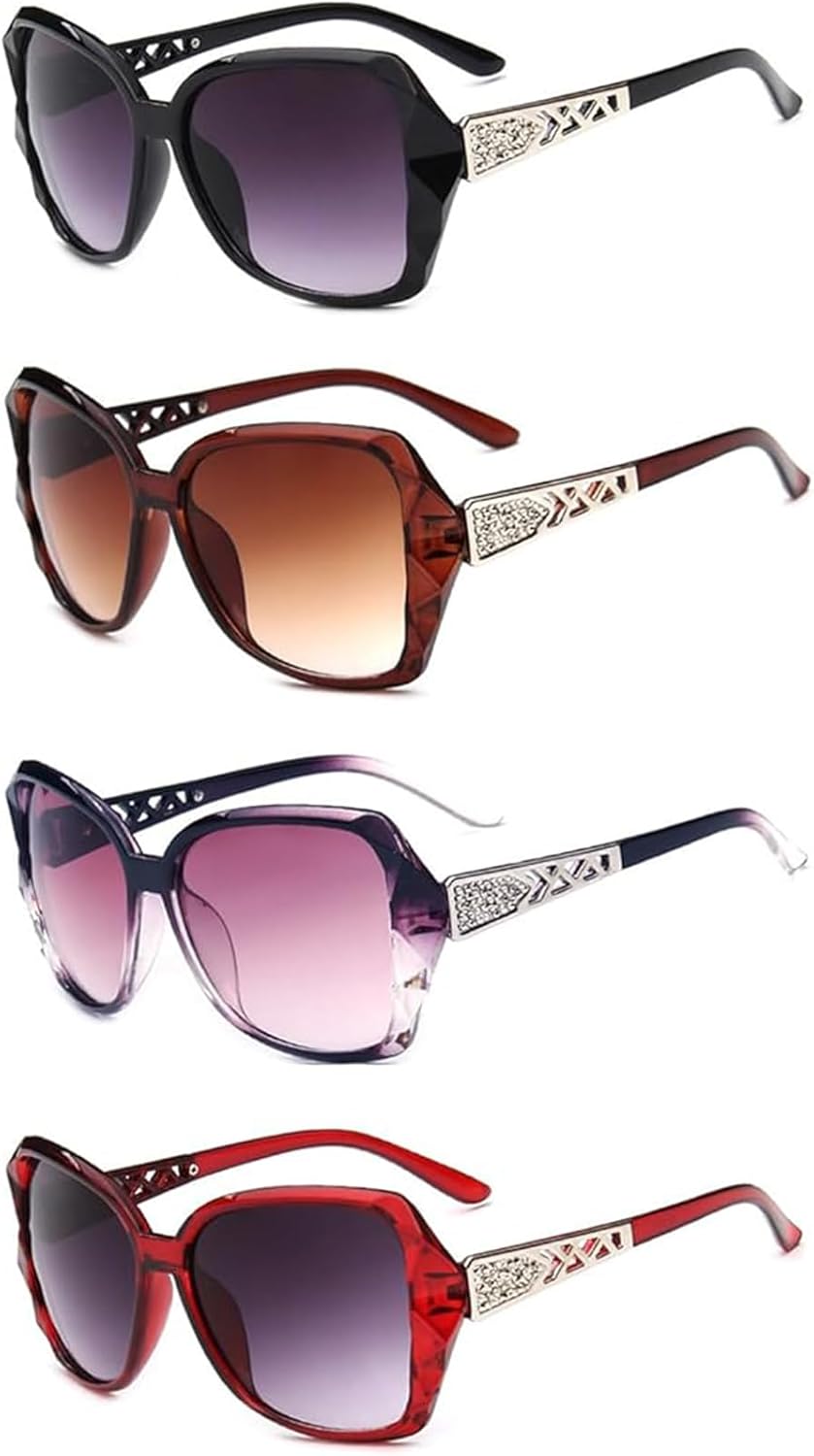 4 больших поляризованных солнцезащитных очков для женщин, классические модные квадратные солнцезащитные очки с защитой UV400, блестящая большая оправа, подходят для спорта, вождения, рыбалки и бега YuanYouTong
4 больших поляризованных солнцезащитных очков для женщин, классические модные квадратные солнцезащитные очки с защитой UV400, блестящая большая оправа, подходят для спорта, вождения, рыбалки и бега YuanYouTong