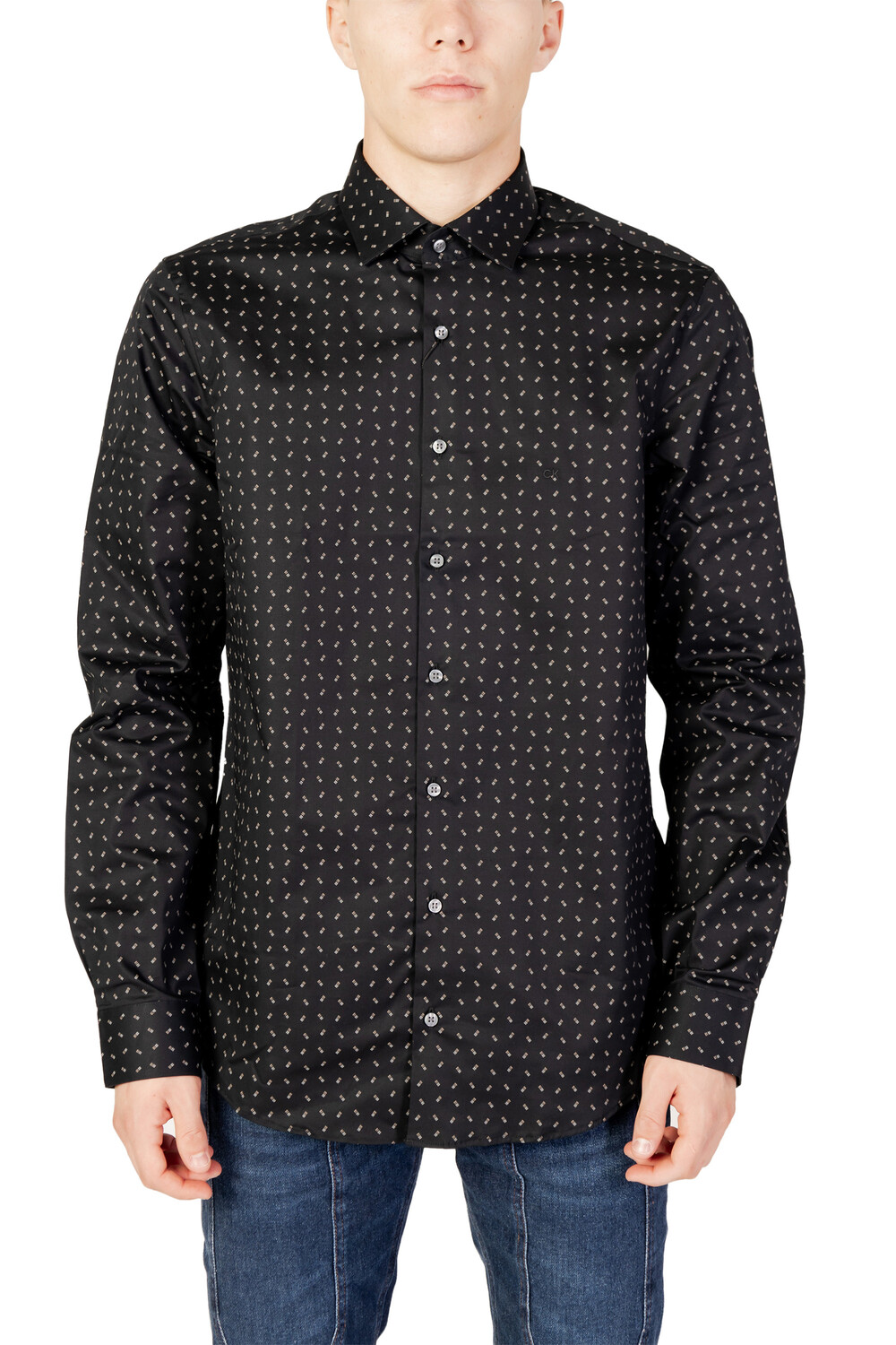 Рубашка Calvin Klein с узором, черный
Рубашка Calvin Klein с узором, черный