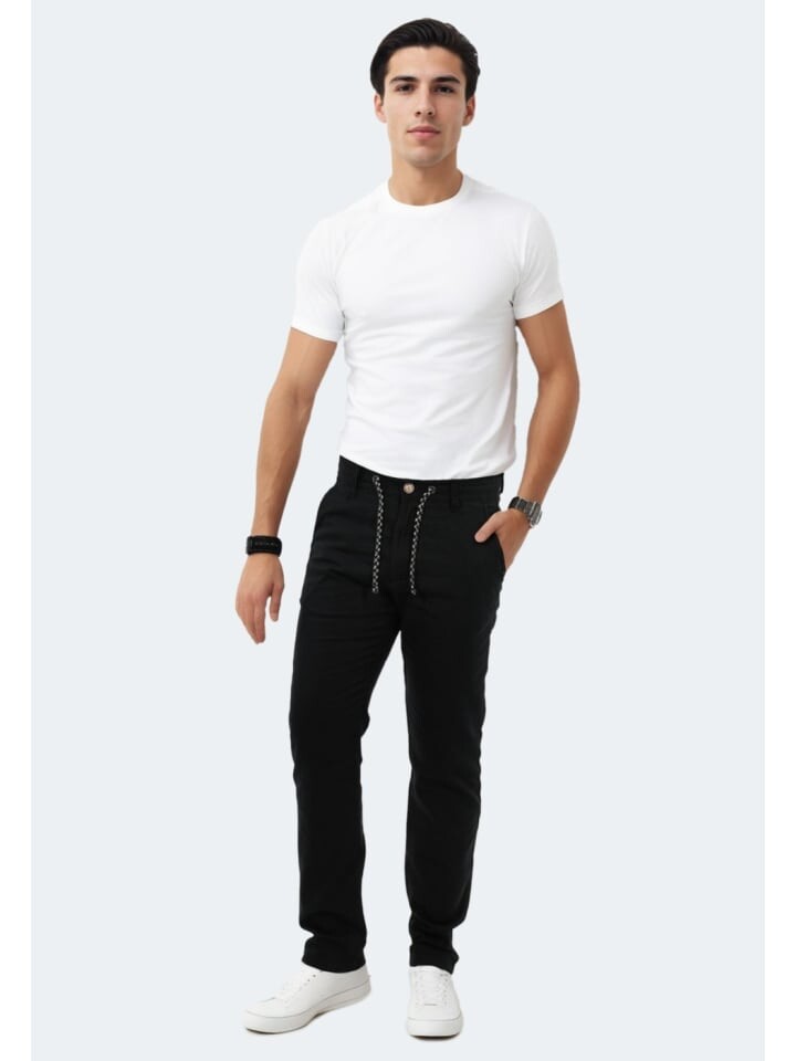 Тканевые брюки INDICODE B798, черный 
Тканевые брюки INDICODE B798, черный