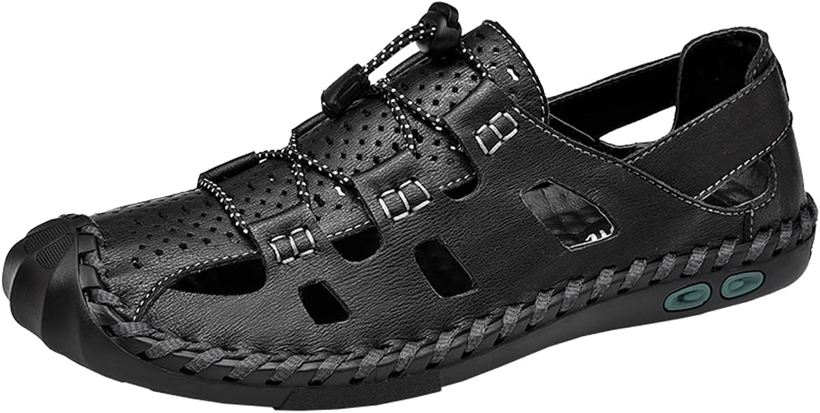 Мужские закрытые сандалии для пеших прогулок Asifn, регулируемые кожаные сандалии-рыбаки для летнего отдыха на пляже, черный
Мужские закрытые сандалии для пеших прогулок Asifn, регулируемые кожаные сандалии-рыбаки для летнего отдыха на пляже, черный
