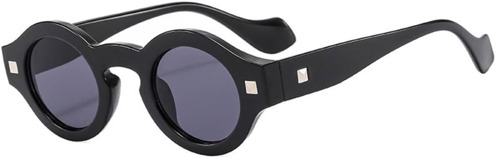 Винтажные маленькие круглые панк-солнцезащитные очки для мужчин с заклепками, прозрачными линзами, солнцезащитные очки UV400 для женщин, серые солнцезащитные очки TYUVIVO, Black Gray
Винтажные маленькие круглые панк-солнцезащитные очки для мужчин с заклепками, прозрачными линзами, солнцезащитные очки UV400 для женщин, серые солнцезащитные очки TYUVIVO, Black Gray