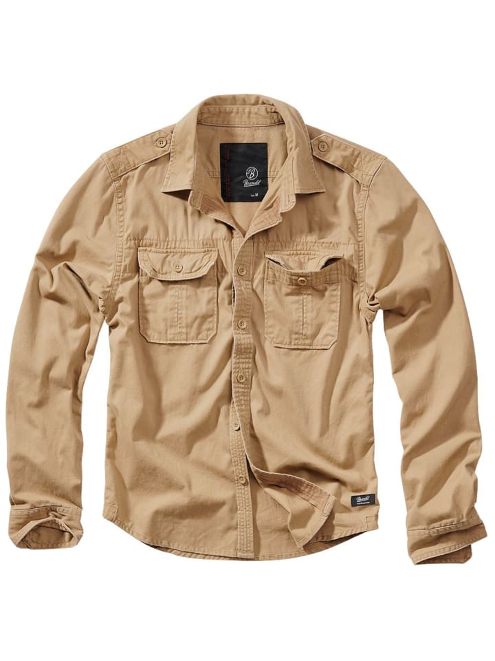 Рубашка Vintage Shirt Long Sleeve бежевого цвета Brandit
Рубашка Vintage Shirt Long Sleeve бежевого цвета Brandit