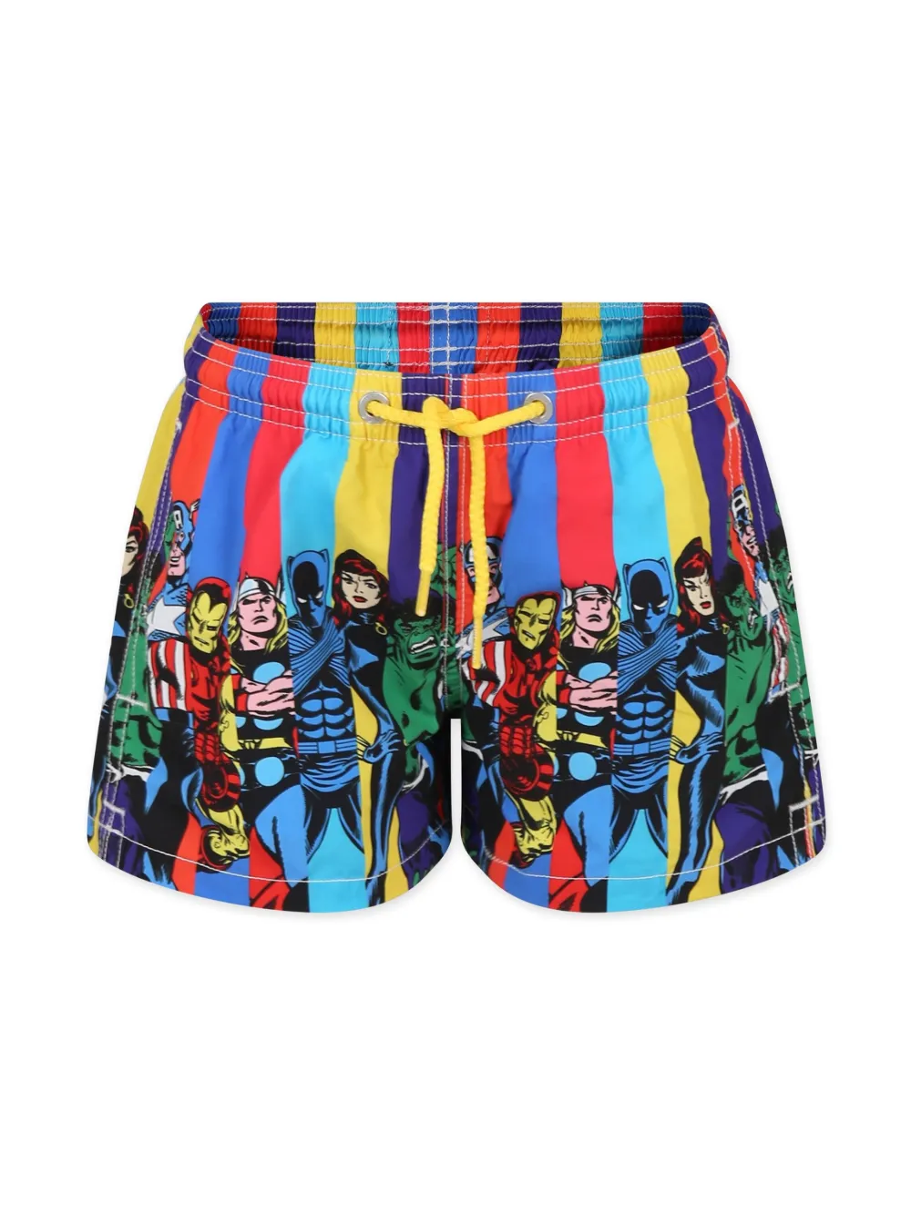 Плавки-шорты в полоску из коллаборации с Avengers MC2 Saint Barth Kids, синий
Плавки-шорты в полоску из коллаборации с Avengers MC2 Saint Barth Kids, синий