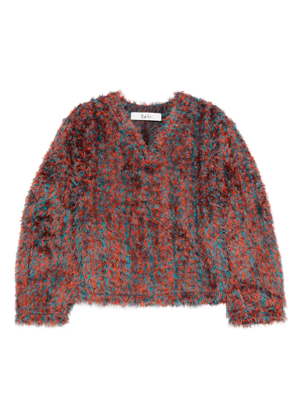 Свитер с V-образным вырезом Séfr, оранжевый
Свитер с V-образным вырезом Séfr, оранжевый