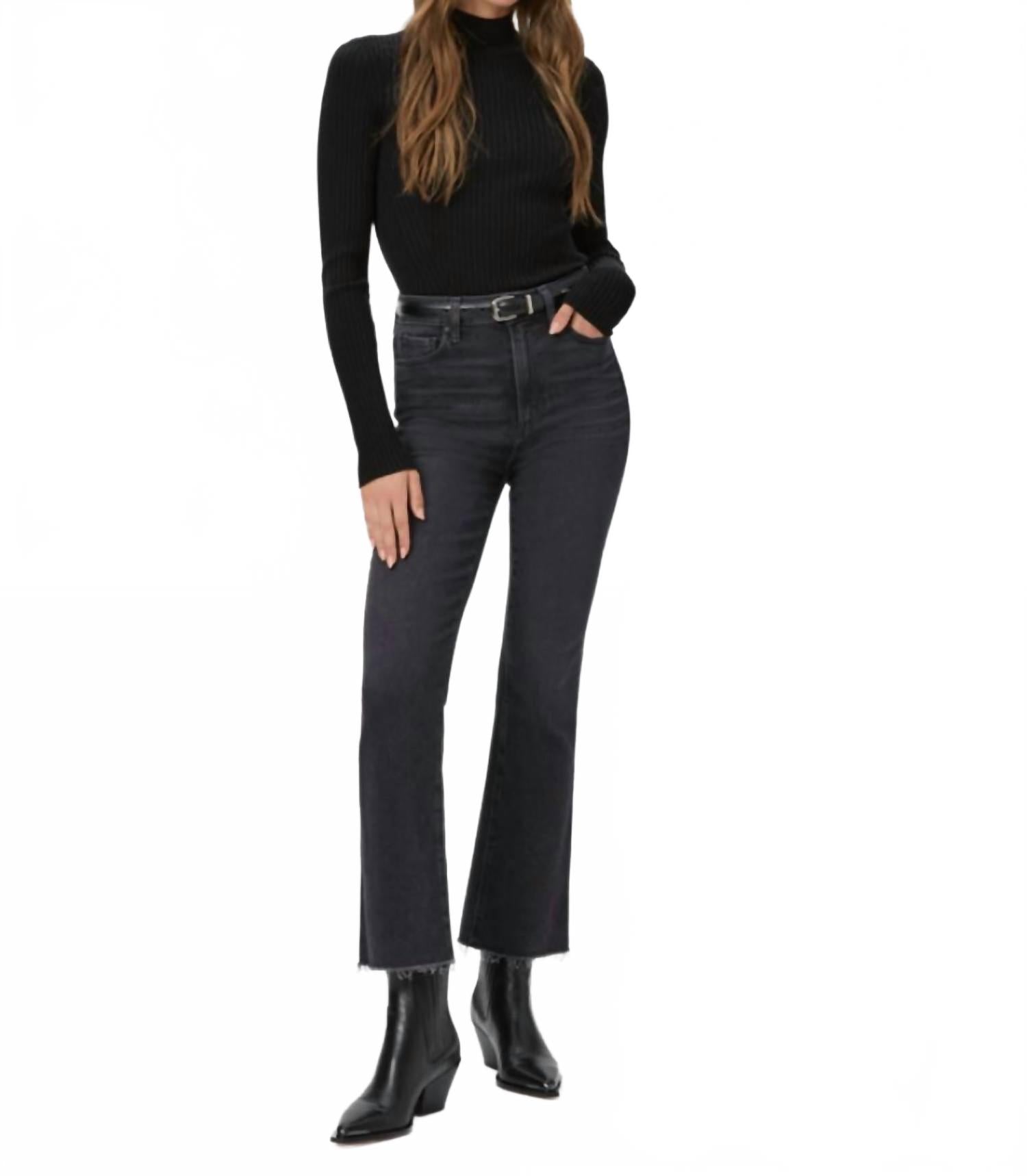 Джинсы Claudine Raw Hem In Black Lotus Paige 
Джинсы Claudine Raw Hem In Black Lotus Paige