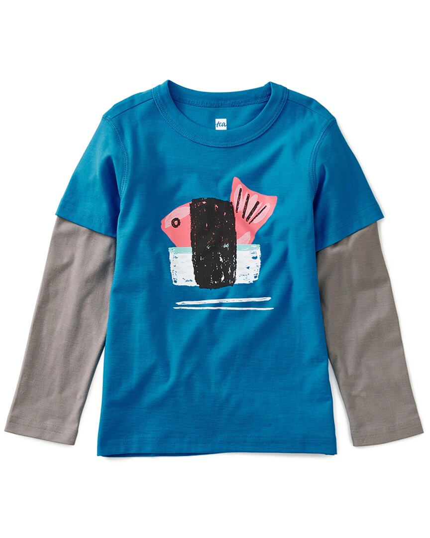 Футболка с рисунком суши из коллекции Tea Collection, синий 
Футболка с рисунком суши из коллекции Tea Collection, синий