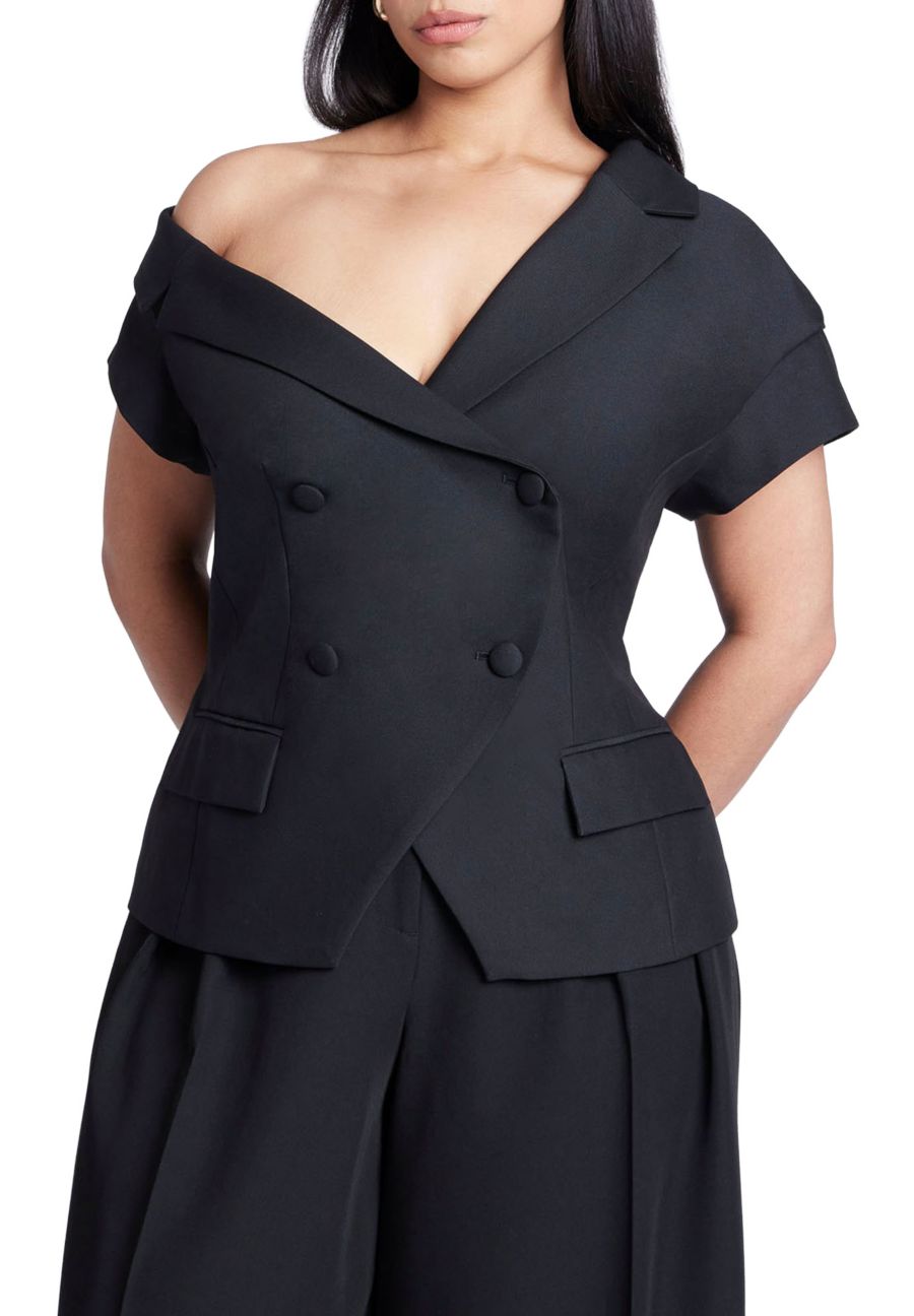 Женский блейзер больших размеров с асимметричным вырезом и короткими рукавами ELOQUII, Black onyx
Женский блейзер больших размеров с асимметричным вырезом и короткими рукавами ELOQUII, Black onyx