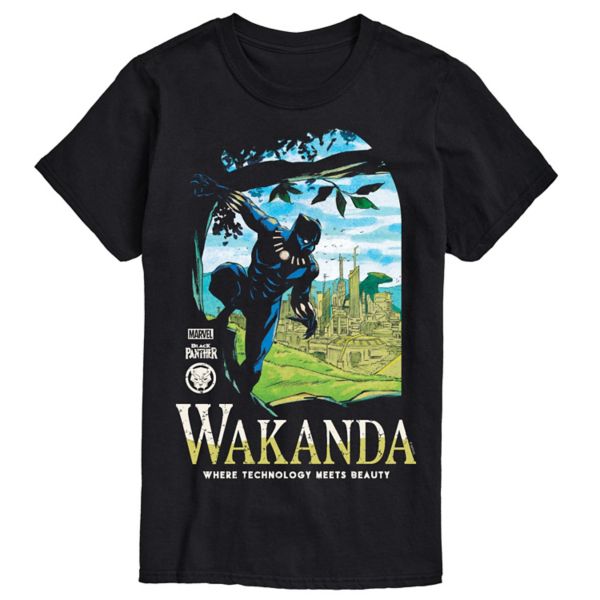 Мужская футболка с принтом "Черная пантера: Ваканда" Marvel, черный
Мужская футболка с принтом "Черная пантера: Ваканда" Marvel, черный