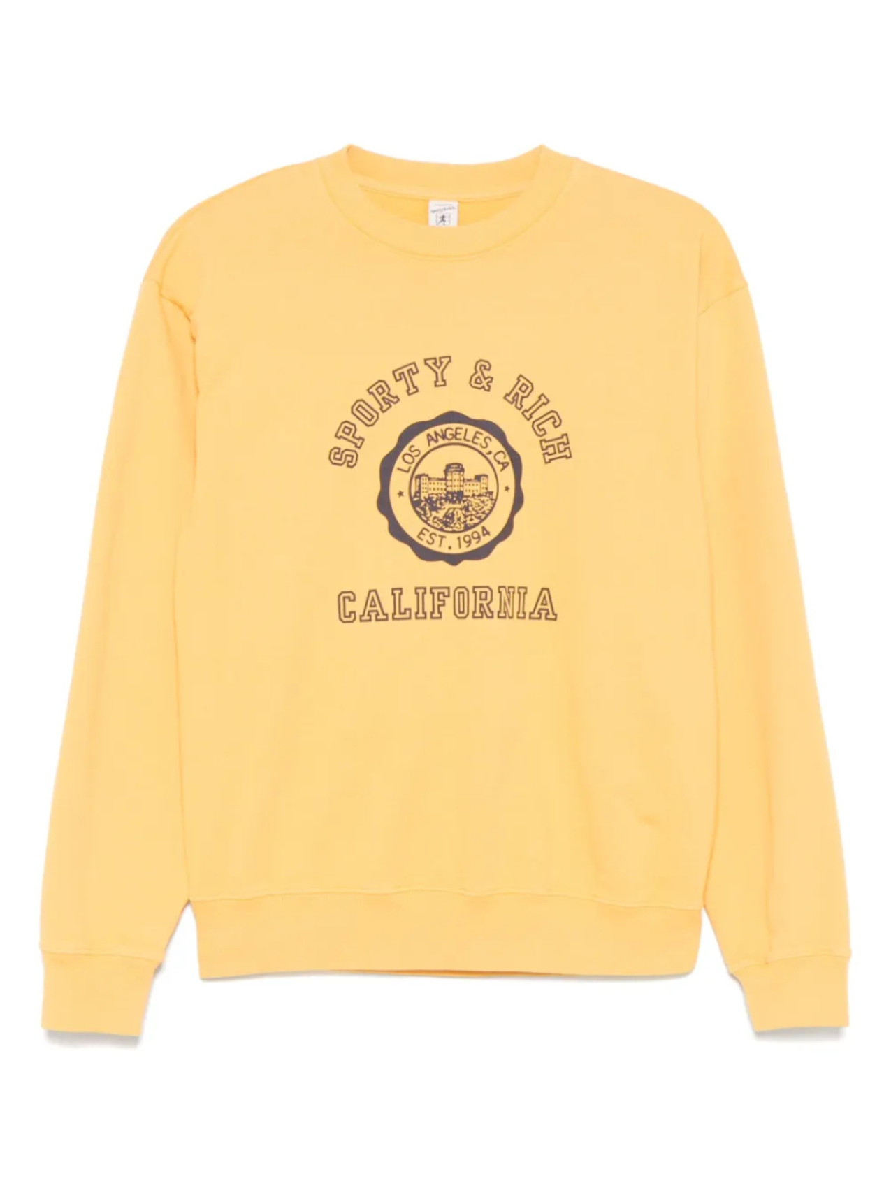 Хлопковая толстовка Sporty & Rich, желтый
Хлопковая толстовка Sporty & Rich, желтый