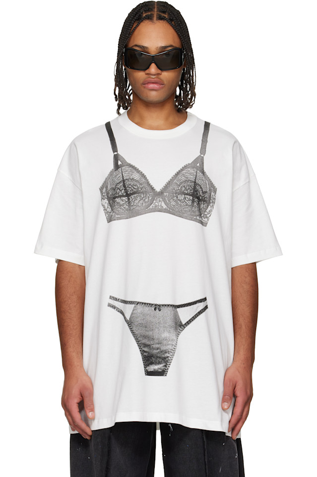 Белое нижнее белье, высокая футболка Vaquera, Off White
Белое нижнее белье, высокая футболка Vaquera, Off White