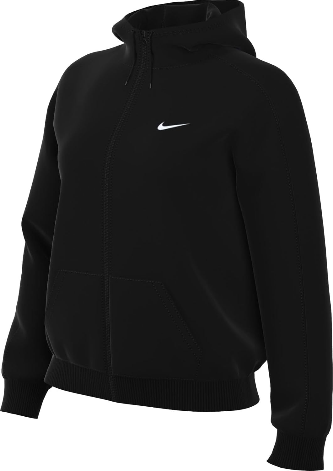 Спортивная женская куртка Nike классическая свободного кроя с капюшоном, черный
Спортивная женская куртка Nike классическая свободного кроя с капюшоном, черный