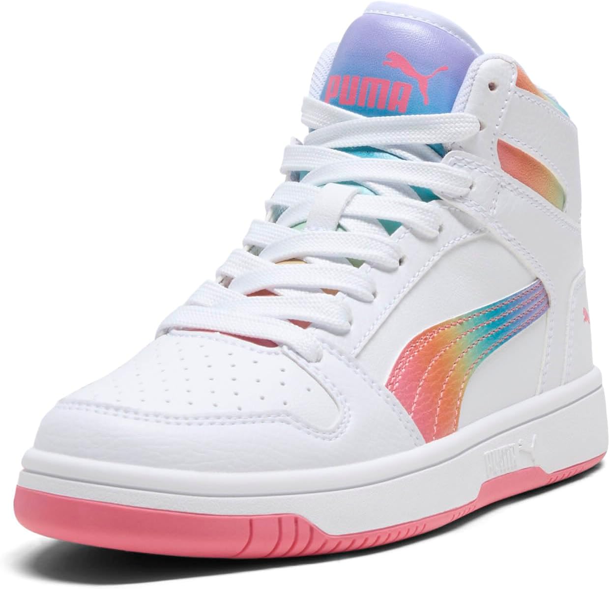 Кроссовки PUMA Rebound Layup Mid для мальчиков, Puma White-magic Rose
Кроссовки PUMA Rebound Layup Mid для мальчиков, Puma White-magic Rose
