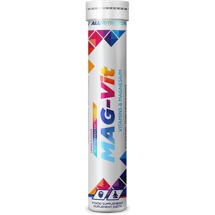 Мультивитаминный и минеральный комплекс Mag-Vit с магнием и витамином С - 20 порций, Allnutrition
Мультивитаминный и минеральный комплекс Mag-Vit с магнием и витамином С - 20 порций, Allnutrition