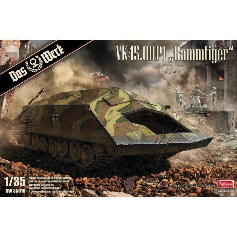 Das Werk DW35018 VK45.01(P) Раммтигр 1/35 Inna marka
Das Werk DW35018 VK45.01(P) Раммтигр 1/35 Inna marka