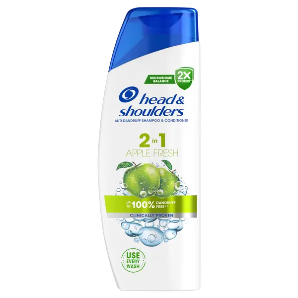 Шампунь против перхоти с кондиционером 2в1 для волос, 330 мл Head&Shoulders Apple fresh
Шампунь против перхоти с кондиционером 2в1 для волос, 330 мл Head&Shoulders Apple fresh