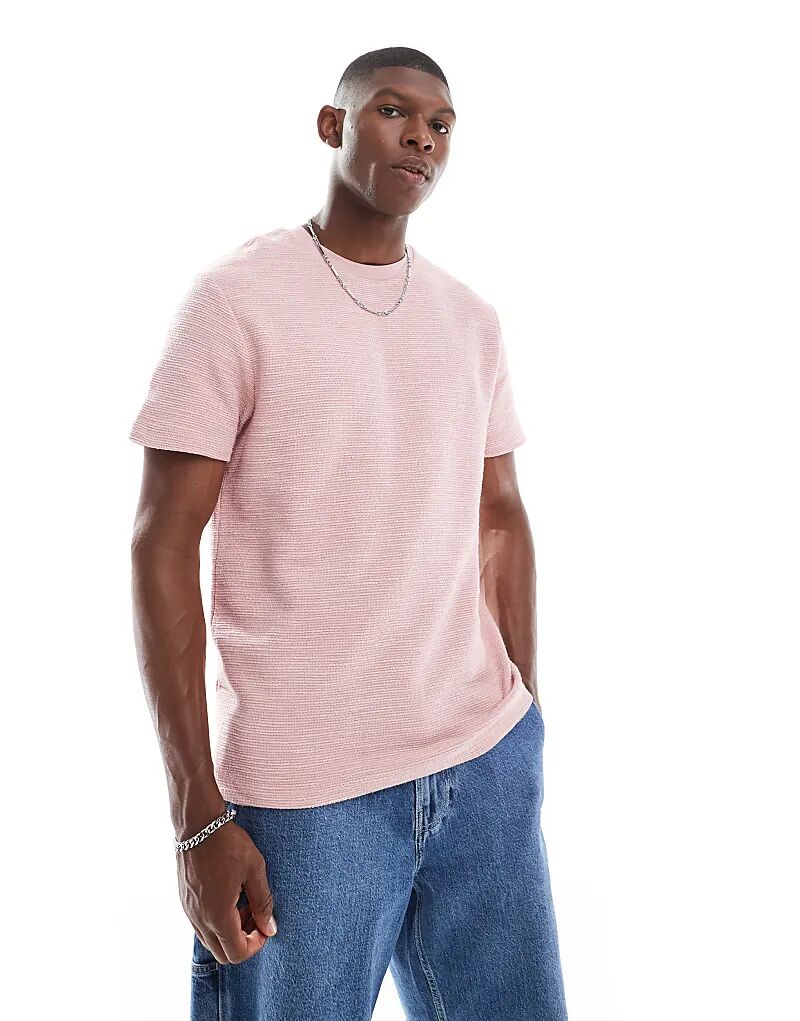 Футболка ASOS DESIGN с круглым вырезом из розового букле
Футболка ASOS DESIGN с круглым вырезом из розового букле