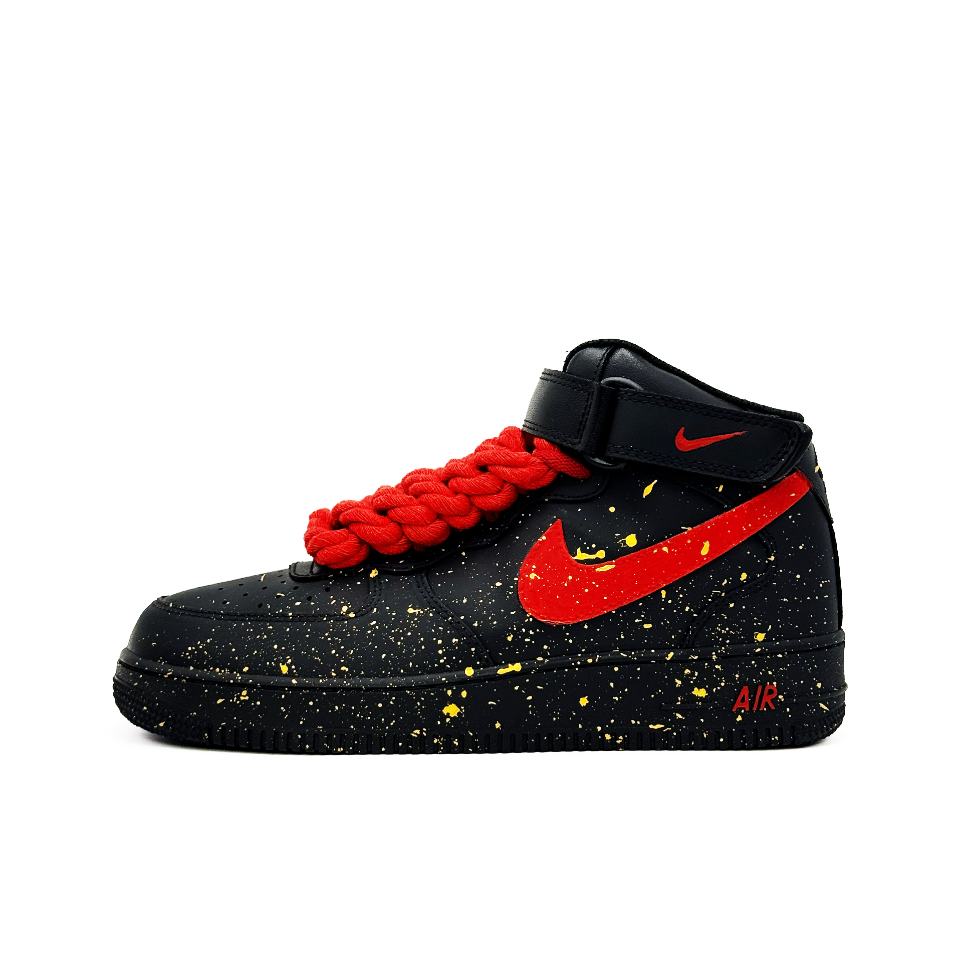 Nike Кроссовки для скейтбординга Air Force 1 Sparkling New Year Mid Top, устойчивые к истиранию, унисекс, черно-красные
Nike Кроссовки для скейтбординга Air Force 1 Sparkling New Year Mid Top, устойчивые к истиранию, унисекс, черно-красные