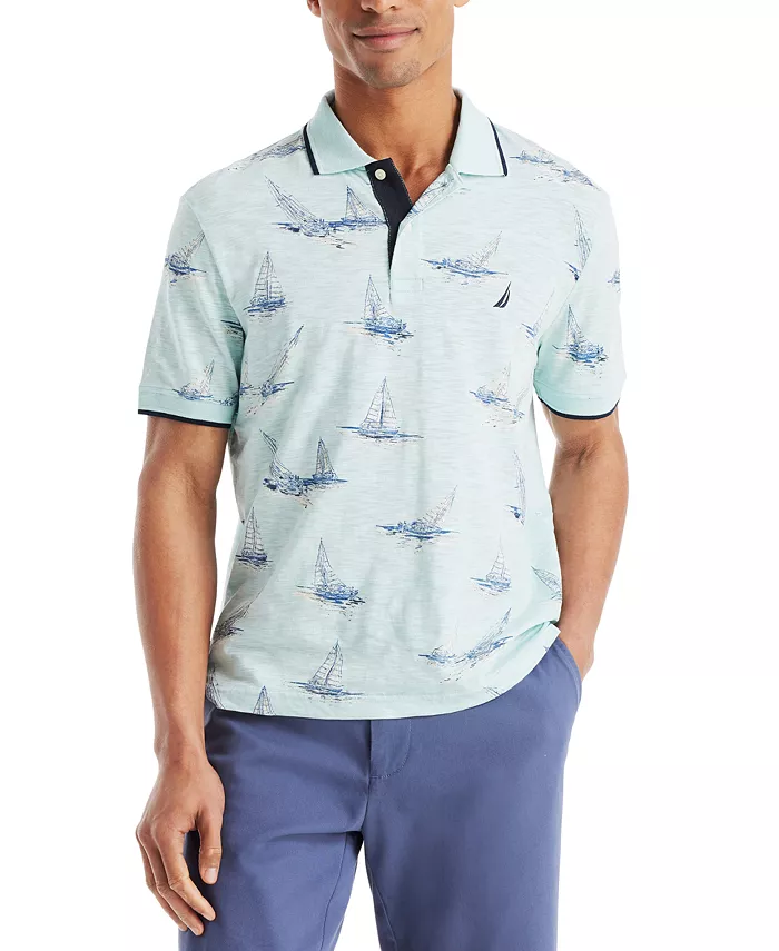 Мужская поло с принтом парусника Nautica, синий
Мужская поло с принтом парусника Nautica, синий