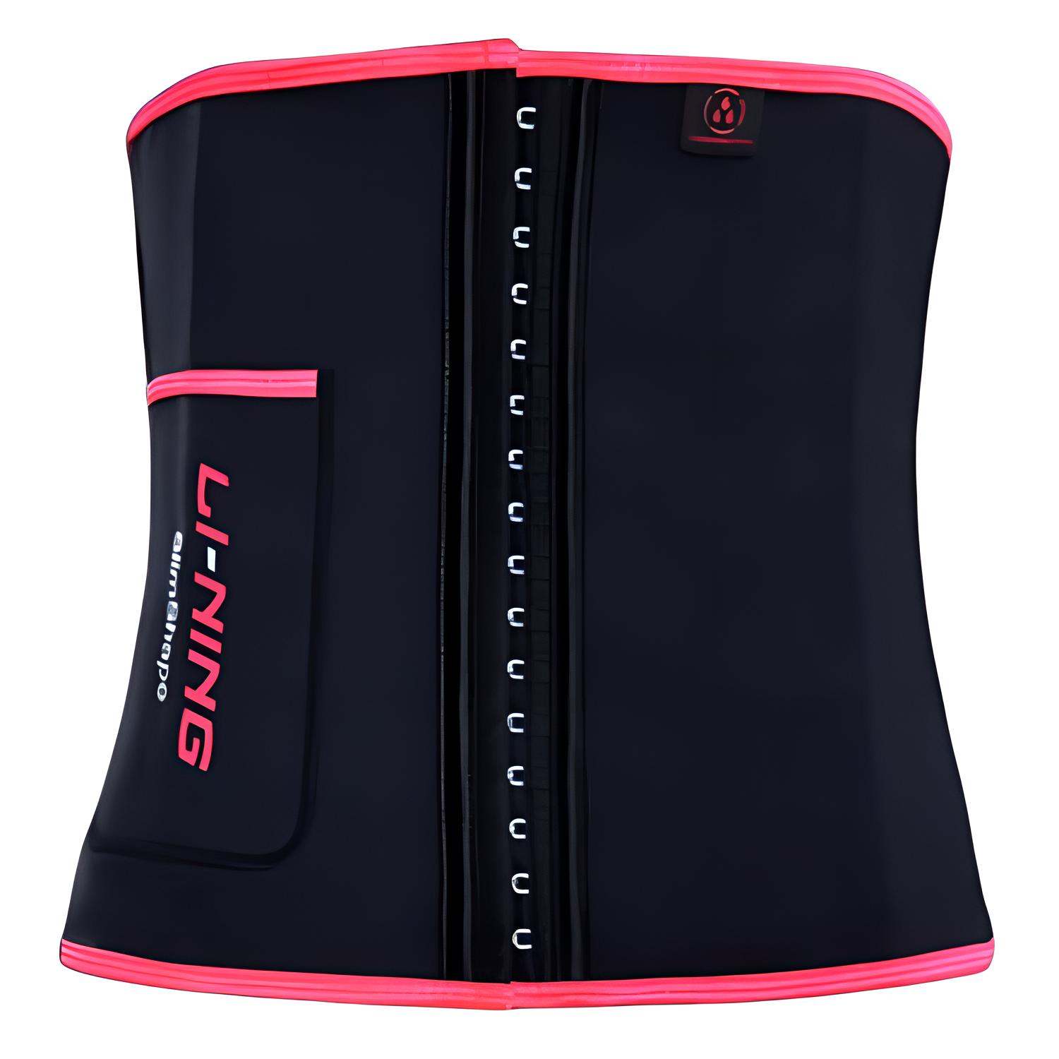 Спортивный пояс Li Ning с логотипом бренда, из эластана, женский, черный с розовым, ширина 26-29 см
Спортивный пояс Li Ning с логотипом бренда, из эластана, женский, черный с розовым, ширина 26-29 см