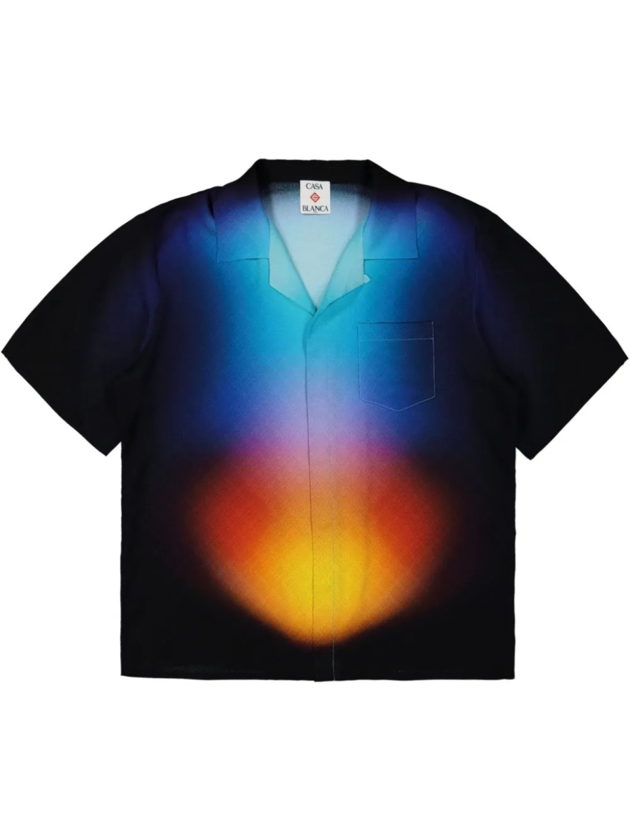 Рубашка с градиентным принтом Casablanca, черный
Рубашка с градиентным принтом Casablanca, черный