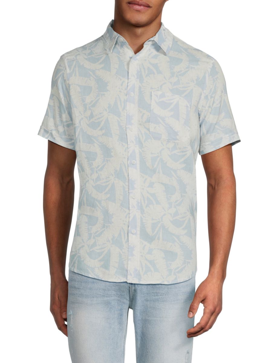 Рубашка с короткими рукавами из льняной смеси с принтом Saks Fifth Avenue, цвет Sky Blue Multi
Рубашка с короткими рукавами из льняной смеси с принтом Saks Fifth Avenue, цвет Sky Blue Multi