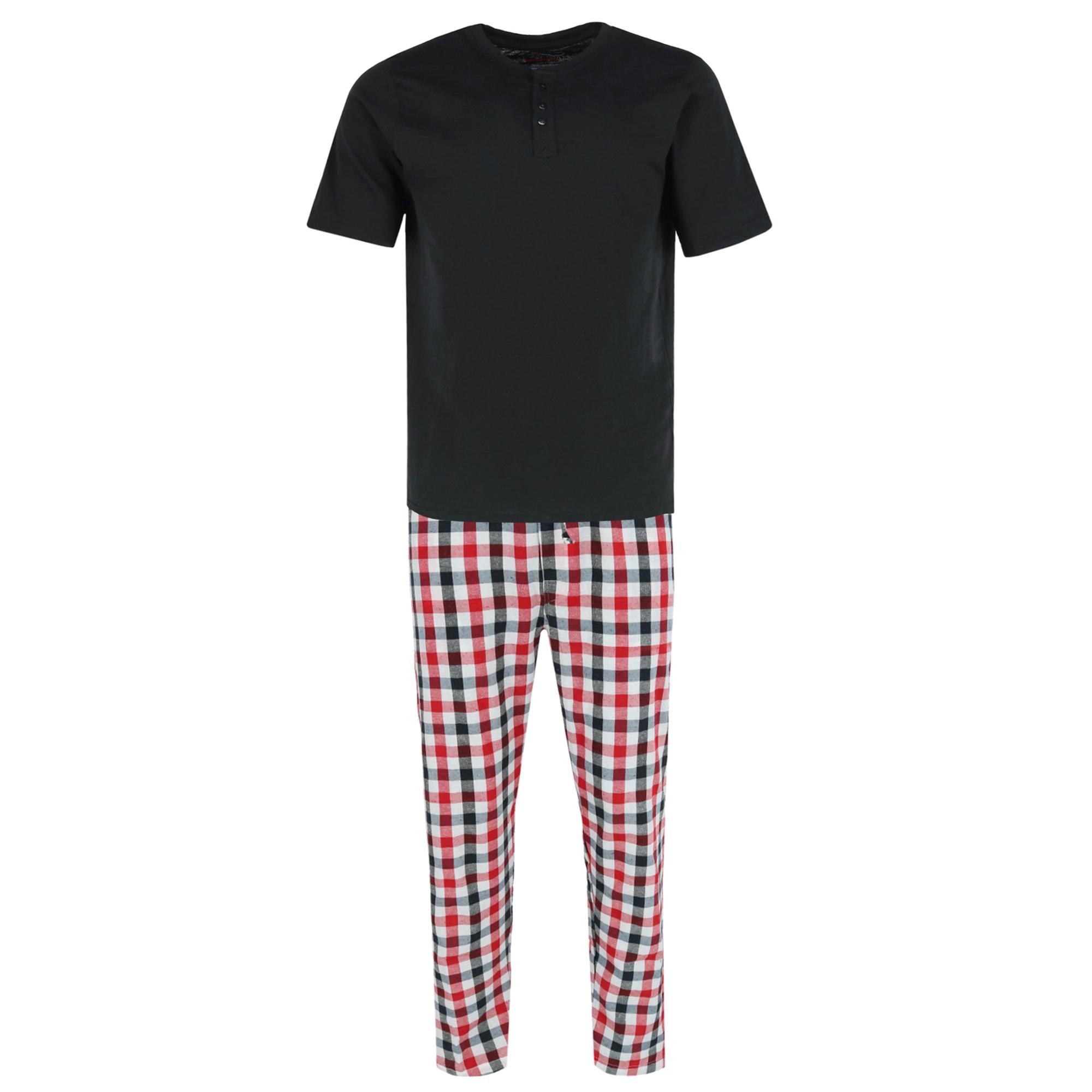 Мужской комплект из пижамы с коротким рукавом и клетчатыми брюками Ten West Apparel, черный/красный
Мужской комплект из пижамы с коротким рукавом и клетчатыми брюками Ten West Apparel, черный/красный