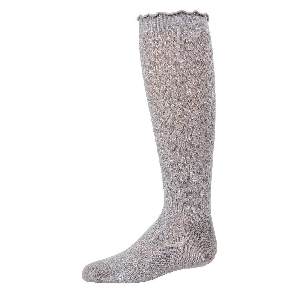 Ажурные блестящие носки до колена из смеси хлопка для маленьких детей MeMoi, цвет Silver
Ажурные блестящие носки до колена из смеси хлопка для маленьких детей MeMoi, цвет Silver