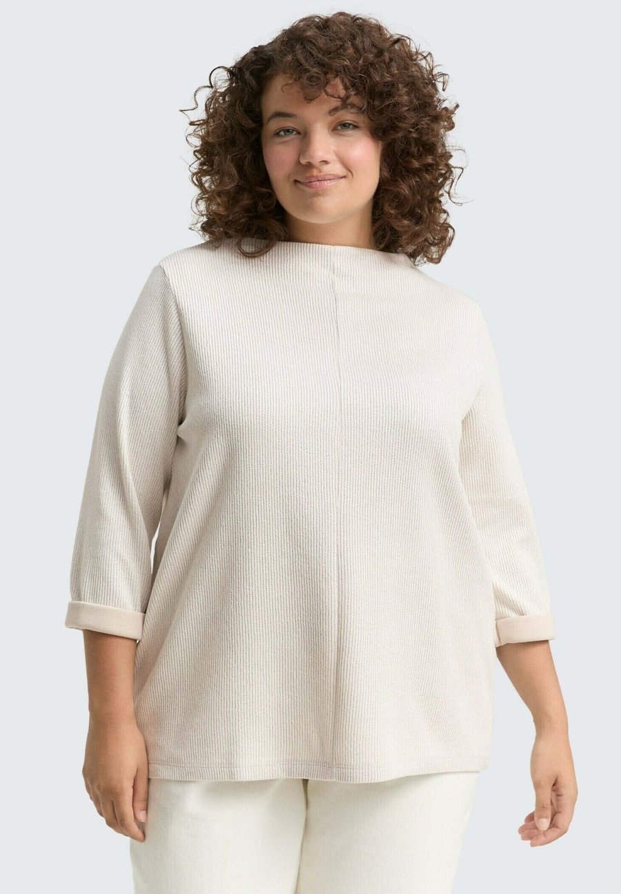 Топ TOM TAILOR Long sleeved top, Sand Stone Beige Melange/Sand
Топ TOM TAILOR Long sleeved top, Sand Stone Beige Melange/Sand