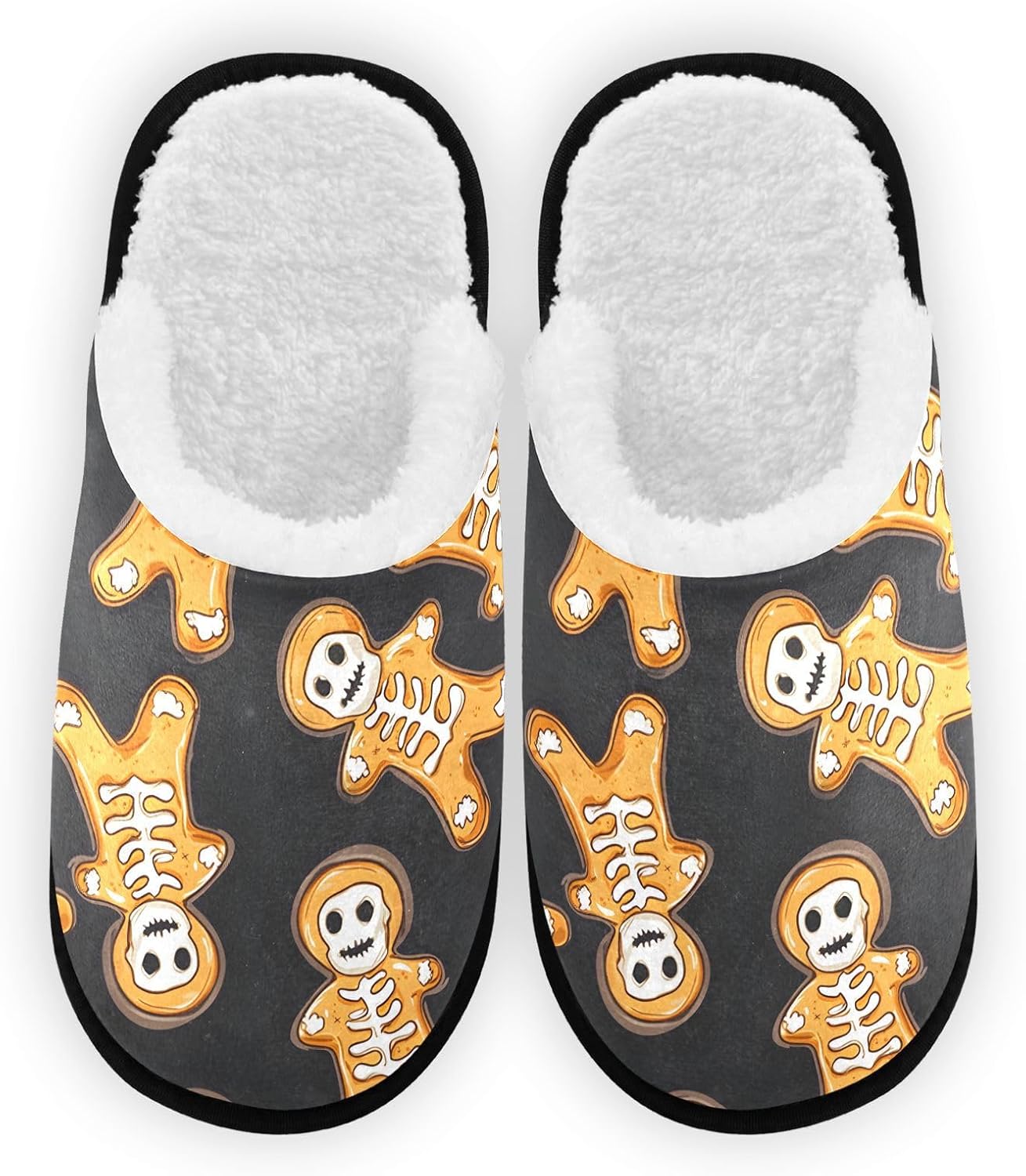 Мягкие плюшевые тапочки FENOCHE в виде скелета-пряника на Хэллоуин для женщин и мужчин, теплые, удобные, для путешествий, спа, с нескользящей подошвой, Multicolor
Мягкие плюшевые тапочки FENOCHE в виде скелета-пряника на Хэллоуин для женщин и мужчин, теплые, удобные, для путешествий, спа, с нескользящей подошвой, Multicolor