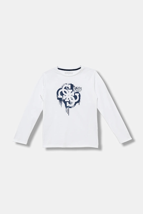 Детская хлопковая кофта с длинным рукавом Guess, белый
Детская хлопковая кофта с длинным рукавом Guess, белый
