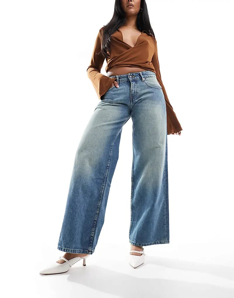 Просторные очень широкие джинсы с низкой посадкой цвета морской волны Motel
Просторные очень широкие джинсы с низкой посадкой цвета морской волны Motel