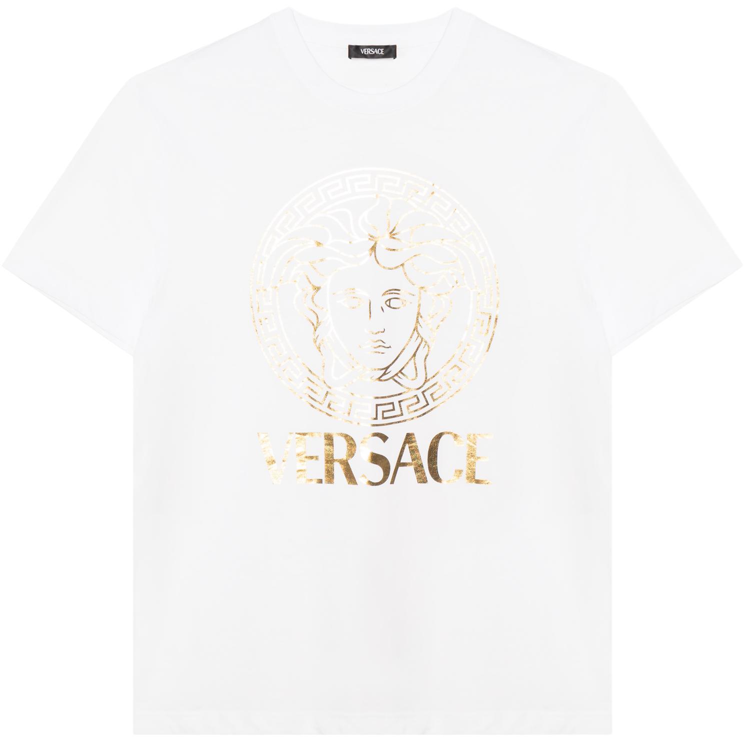 Хлопковая футболка VERSACE, белый
Хлопковая футболка VERSACE, белый