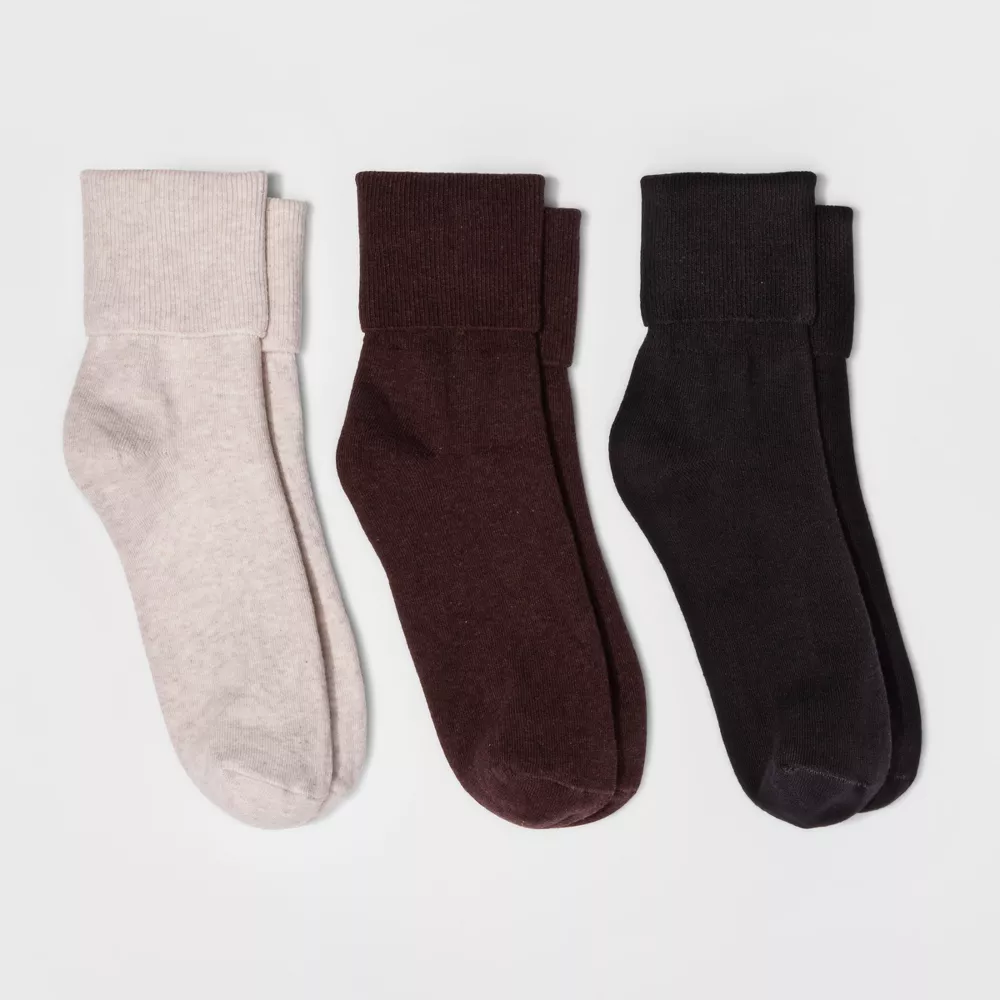 Женские носки Mary Jane Fold Over Cuff 3pk Crew Socks - A New Day, цвет Brown Heather
Женские носки Mary Jane Fold Over Cuff 3pk Crew Socks - A New Day, цвет Brown Heather