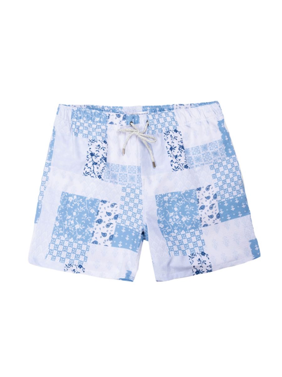 Плавки-шорты для плавания в стиле пэчворк из сирсакера стретч-волейбола Vintage Summer, синий
Плавки-шорты для плавания в стиле пэчворк из сирсакера стретч-волейбола Vintage Summer, синий